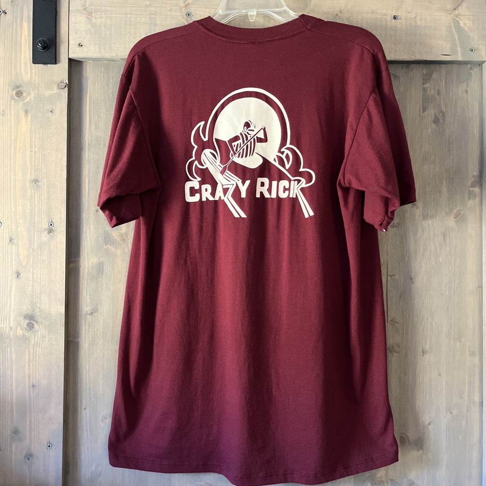 Vintage Single Stitch Grand‎ Canyon Kayak Tshirt Crazy Rick 1985 Jerzees USA